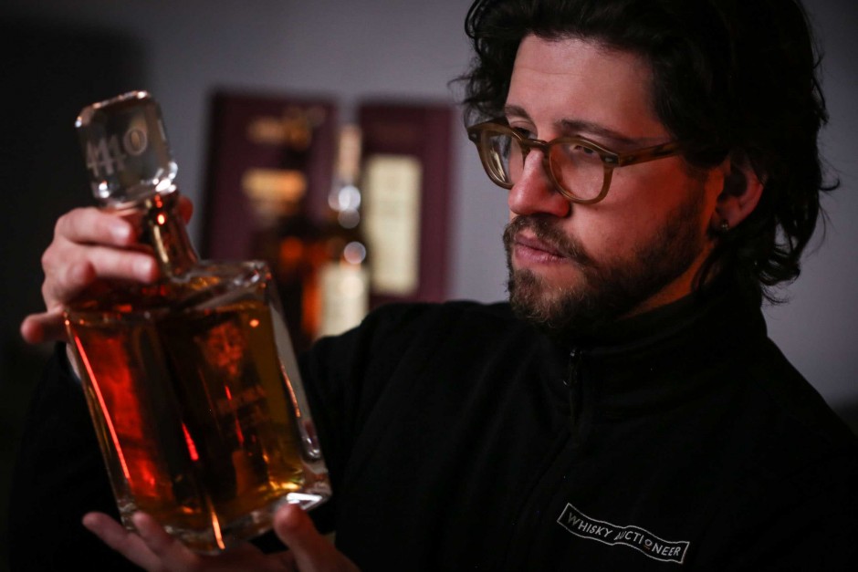 World's first exclusive Brora Auction. Brora 1972 40 Year Old held by Joe Wilson at Whisky Auctioneer, Perth.
