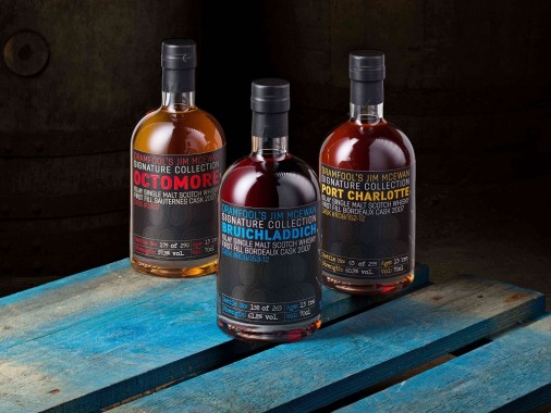 From 11 - 15 March, Whisky Auctioneer will offer 50 bottles of each expression: Bruichladdich, Port Charlotte and Octomore of Jim McEwan's last casks at auction...