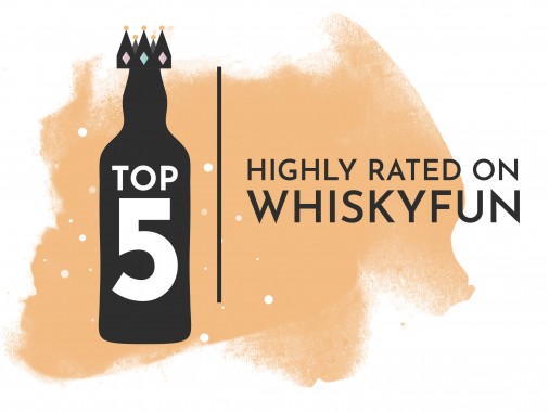 top five highly rated whiskies on whiskyfun