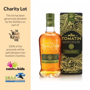 Tomatin 12 Year Old Bourbon   Sherry Casks Charity Lot
