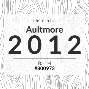 1 Aultmore 2012 Barrel #800973 / Cask in storage at Beam Suntory