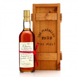 Macallan 1938 Handwritten Label