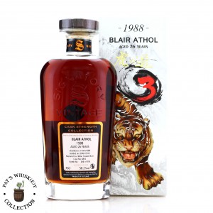 Blair Athol 1988 Signatory Vintage 26 Year Old Cask Strength   Tiger s Finest Selection No 3