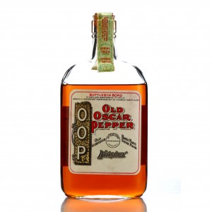 Old Oscar Pepper 1916 Bottled in Bond Whiskey Pint / Prohibition Era Bottling