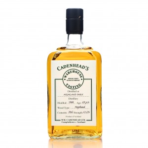 Highland Park 1988 Cadenhead s 29 Year Old Warehouse Tasting