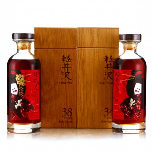 Karuizawa 34 Year Old   38 Year Old Ruby Geisha Set  Cask  3668    7582  2 x 70cl