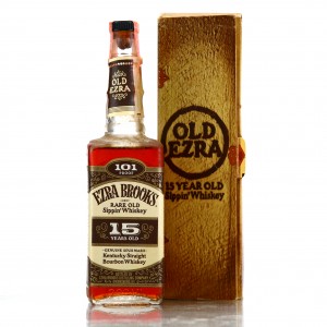 Ezra Brooks 15 Year Old Kentucky Straight Bourbon 101 Proof 20cl 1977