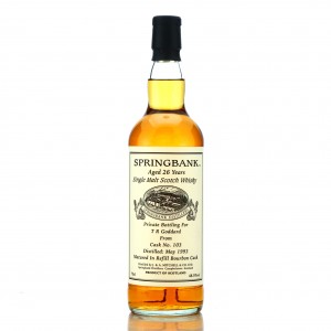 Springbank 1993 Private Bourbon Cask 26 Year Old  103   T R  Goddard