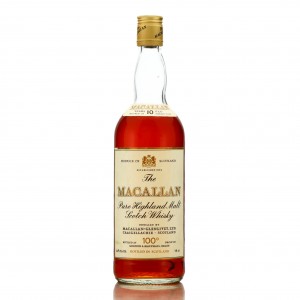 Macallan 10 Year Old Gordon and MacPhail 100 Proof 1970s