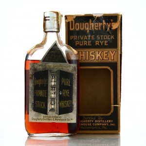 Dougherty's Private Stock 1916 Bottled in Bond 14 Year Old Rye Pint / Prohibition Era Bottling