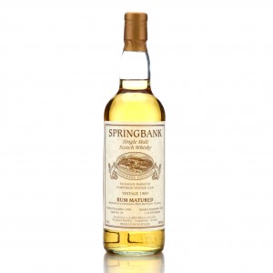 Springbank 1989 Private Rum Cask 10 36 Symposion Vintage Club