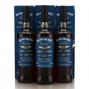 Bowmore 18 Year Old Deep and Complex 3 x 70cl   Aston Martin Edition