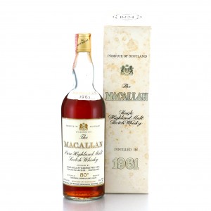 Macallan 1961 Campbell, Hope and King 80 Proof / Rinaldi Import