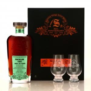 Macallan 1993 Signatory Vintage 25 Year Old Cask Strength / 30th Anniversary