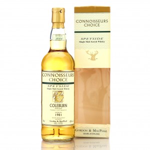 Coleburn 1981  Gordon and MacPhail  Connoisseurs Choice