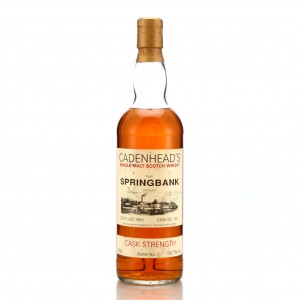 Springbank 1980 Cadenhead S Single Cask 184