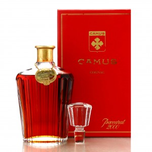 【古酒】CAMUS COGNAC Baccarat 2000 カミュ コニャック バカラ 2000 クリスタルガラス 替栓あり 700ml？ ボトル 未開栓 /DI0