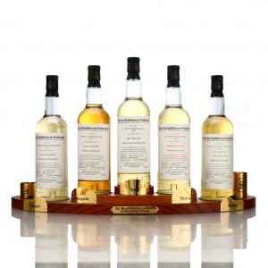 Signatory Vintage Un Chillfiltered Regional Collection Bar Display 5 X 70cl