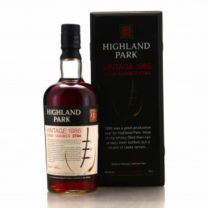 Highland Park 1986 Single Sherry Cask  2794