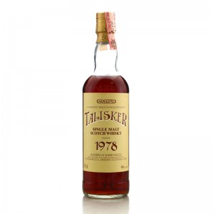 Talisker 1978 Samaroli Sherry Wood Curved Distillery Label