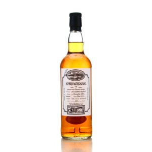 Springbank 2007 Fresh Sauternes Hogshead 7 Campbeltown Malts Festival 2015