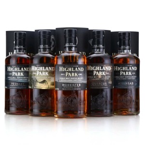 Highland Park Keystones Series 5 x 70cl   Hobbister  Shiel  Quercus  Yesnaby  Hillhead