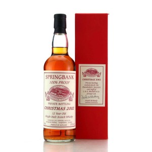 Springbank 12 100 Proof Christmas 2002