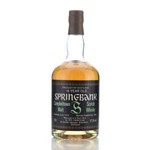 Springbank 1973 Cadenhead S 18 Rum Butt