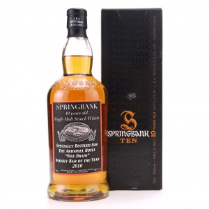 Springbank 10 Year Old The Ardshiel Hotel Whisky Bar of the Year