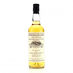Springbank 1996 Private Cask 16 07 318 21