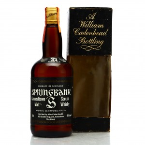 Springbank 1951 Cadenhead&#039;s 33 Year Old