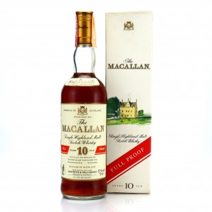 Macallan 10 Year Old Full Proof 1980s / Giovinetti Import