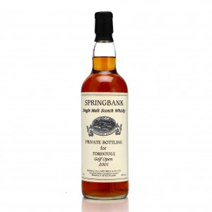 Springbank Private Cask Tomintoul Golf Open 2001 Signed