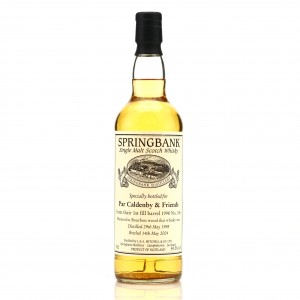 Springbank 1998 Private Bourbon Cask 186 Par Caldenby Friends