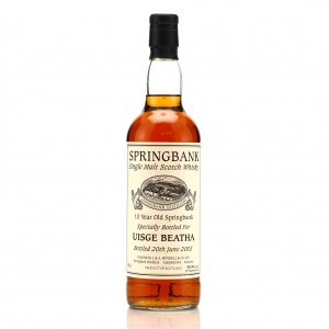 Springbank 10 Private Cask Uisge Beatha