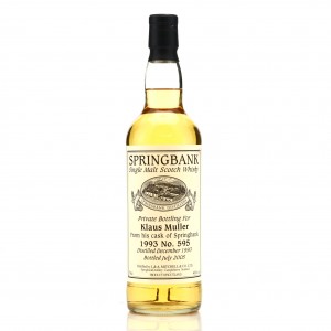 Springbank 1993 Private Cask 595 Klaus Muller