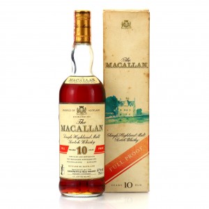 Macallan 10 Year Old Full Proof 1980s / Giovinetti Import