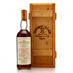 Macallan 25 Year Old Anniversary Malt 1980s / Giovinetti Import