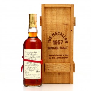 Macallan 1957 Handwritten Label / Rinaldi 25th Anniversary