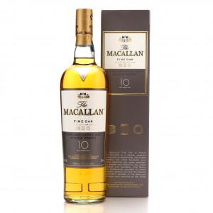 Macallan 10 Year Old  Fine Oak    Macallan water jug