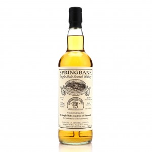 Springbank 1996 Private Cask 500 The Single Malt Academy Of Dalecarlia Anniversary