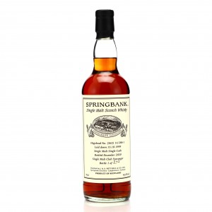 Springbank 1999 Private Cask 363 Single Malt Club Stavanger