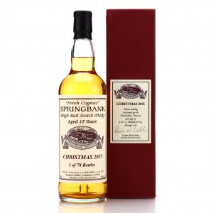Springbank 15 Fresh Cognac Christmas 2015