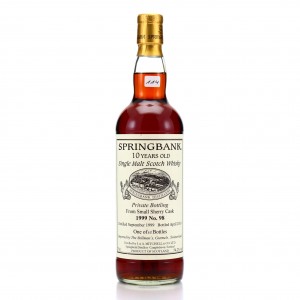 Springbank 1999 Private Small Sherry Cask 98