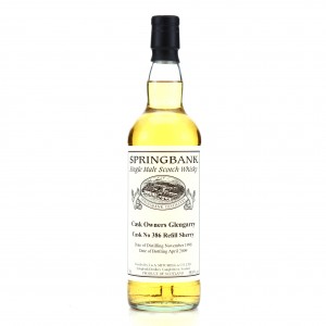 Springbank 1998 Private Sherry Cask 386 Glengarry