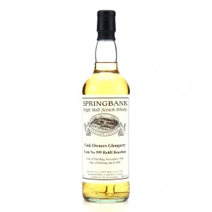Springbank 1998 Private Bourbon Cask 399 Glengarry