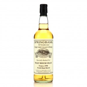 Springbank 1998 Private Fresh Rum Cask 10 Year Old   Malt House Islay