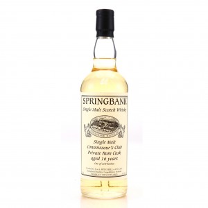 Springbank 16 Private Rum Cask Connoisseur S Club