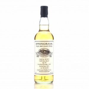 Springbank 1994 Private Rum Cask  95 32 3 26 Year Old