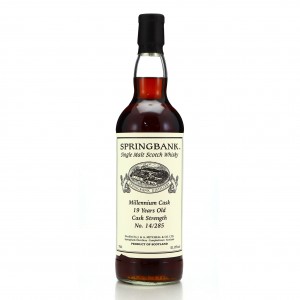 Springbank 19 Private Cask 14 285 Millennium Cask